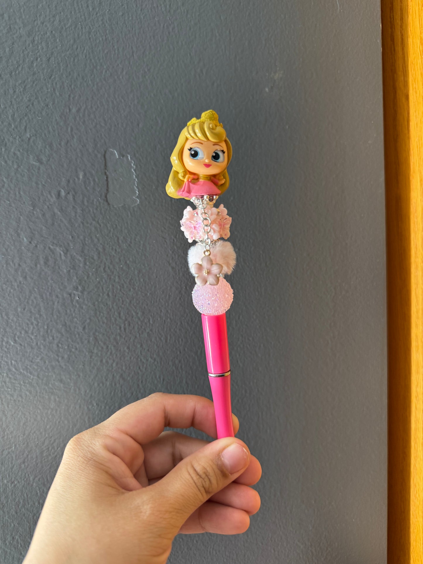 Pink Princess Beaded Pen